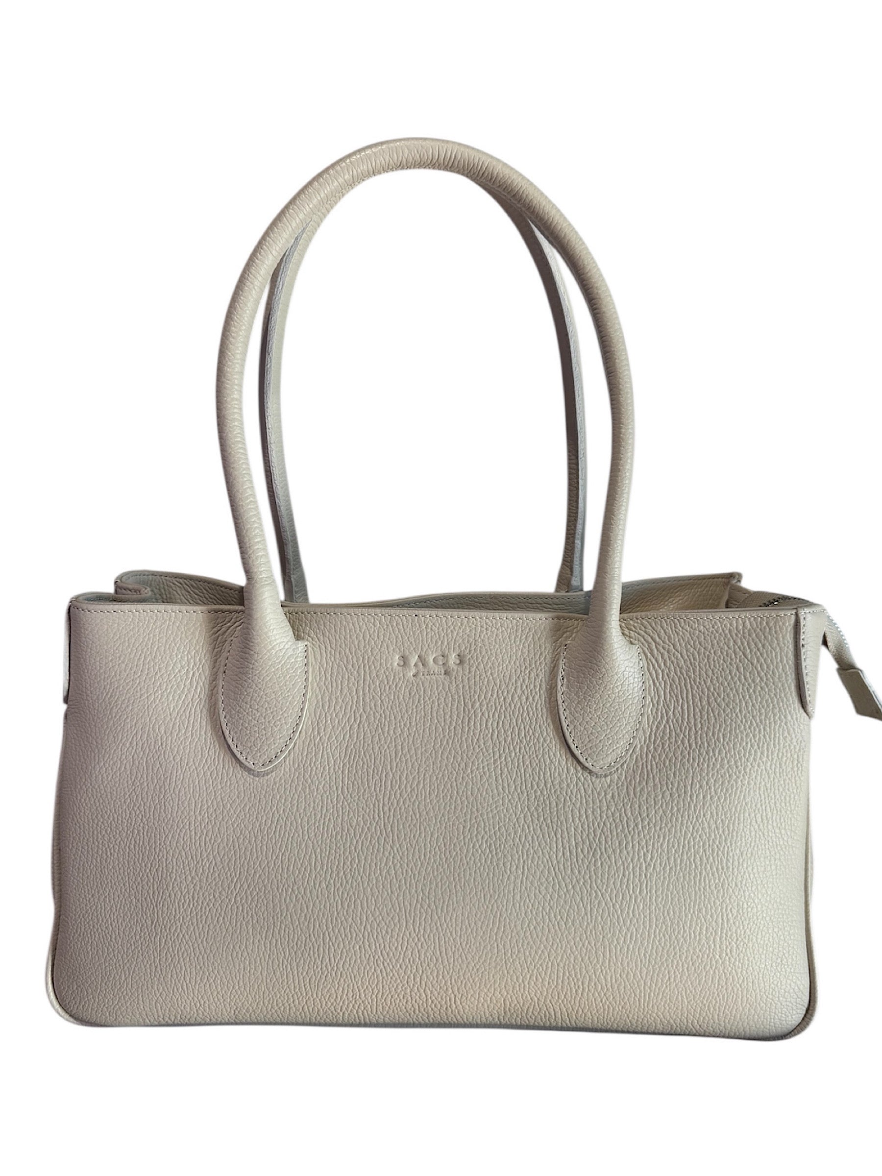 Cecilia Leather Bag Cream Color