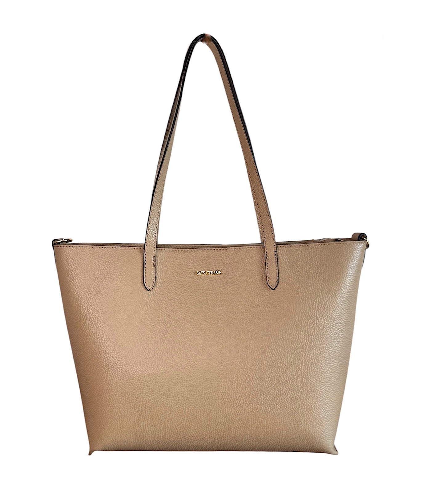 Borsa Shopper Colore Taupe Chiaro