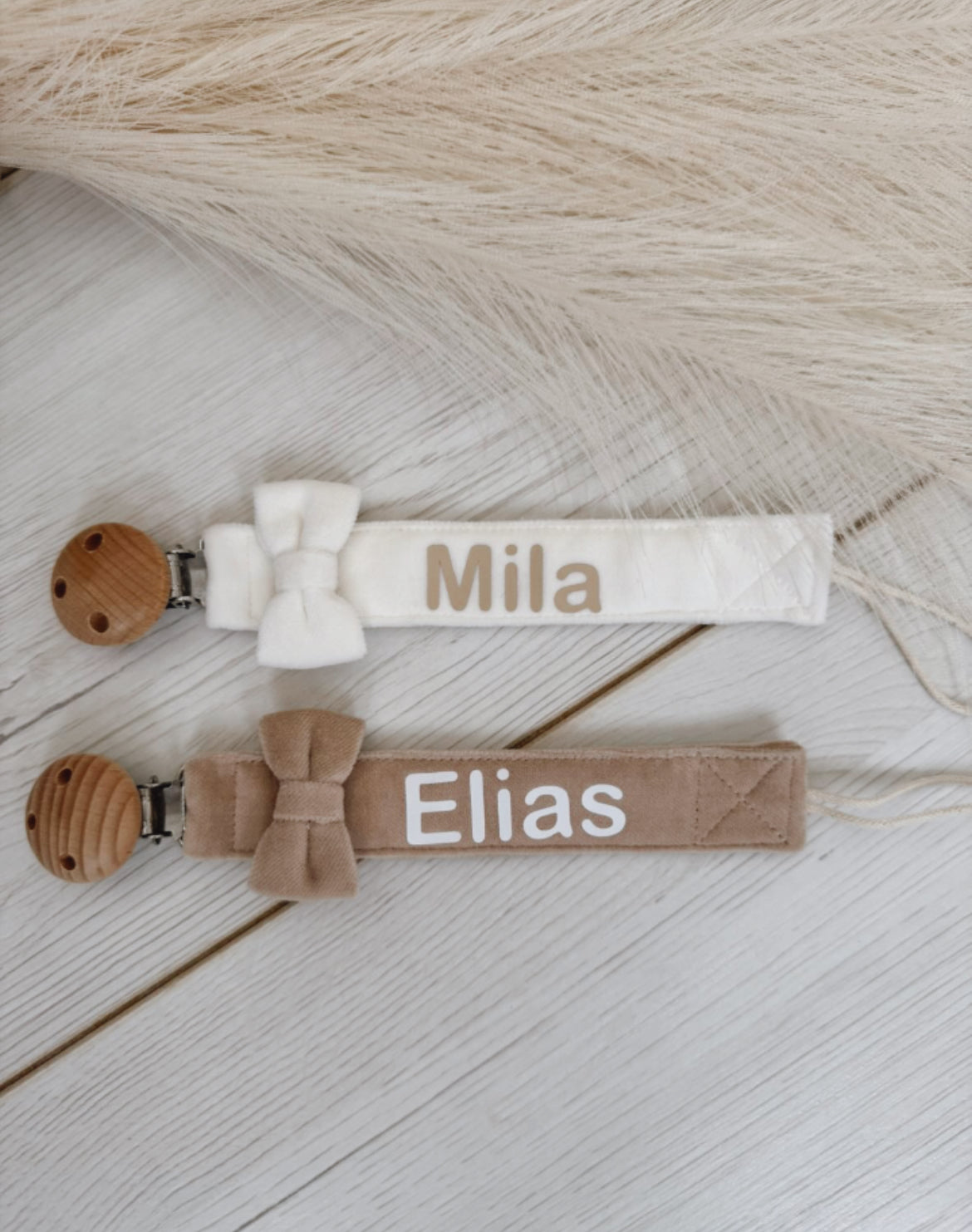 Bow Pacifier Clip