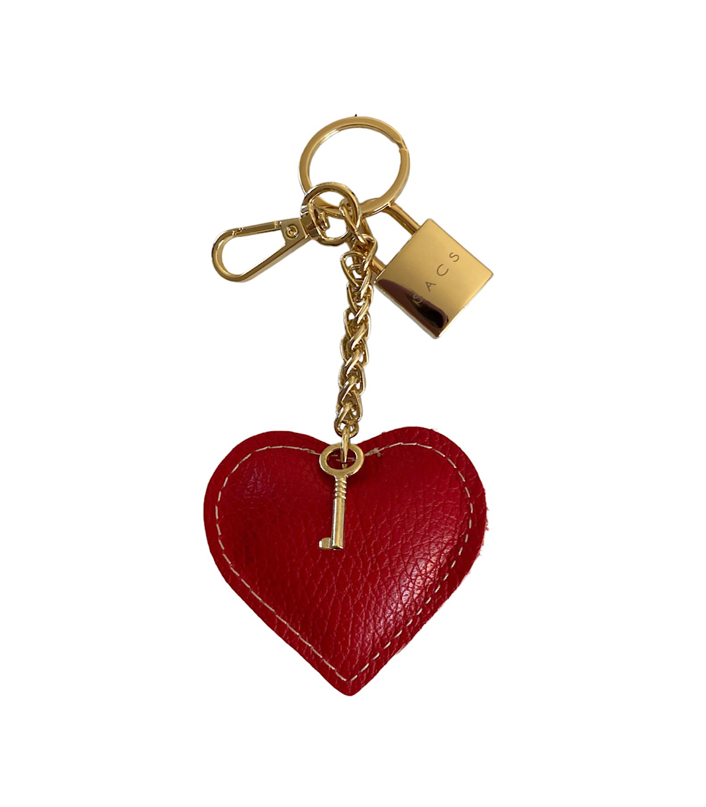 Charms & Keychains Genuine Leather Col. Red