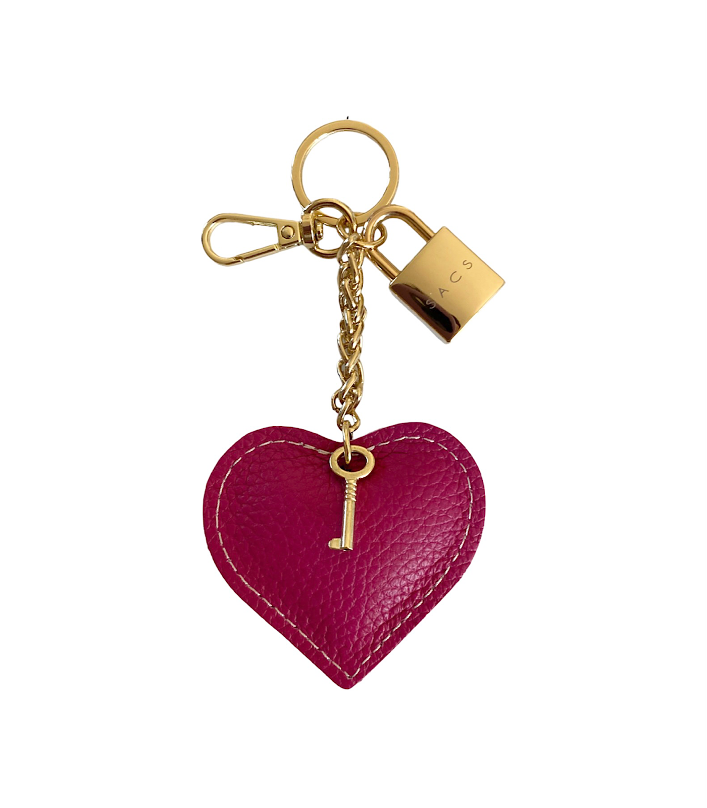 Charms & Keychains Genuine Leather Col. Fuchsia
