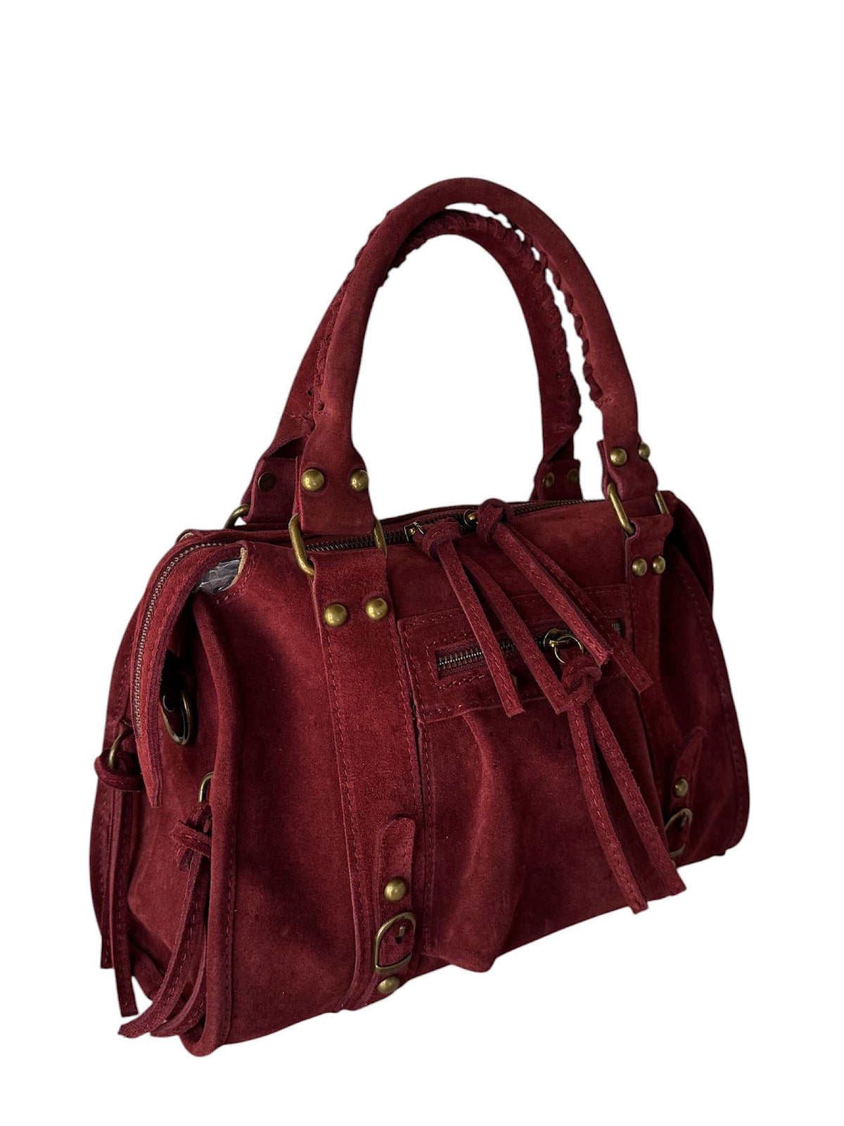 Petra Suede Wine Color