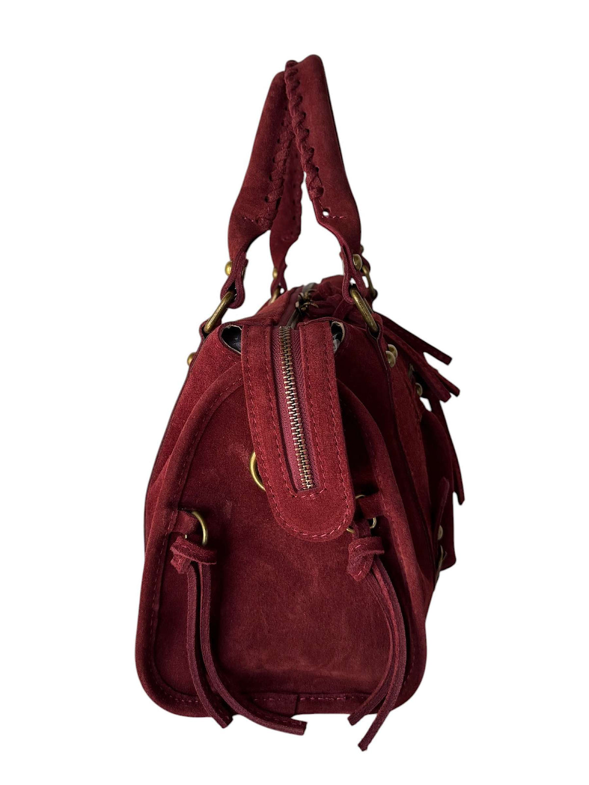 Petra Suede Wine Color