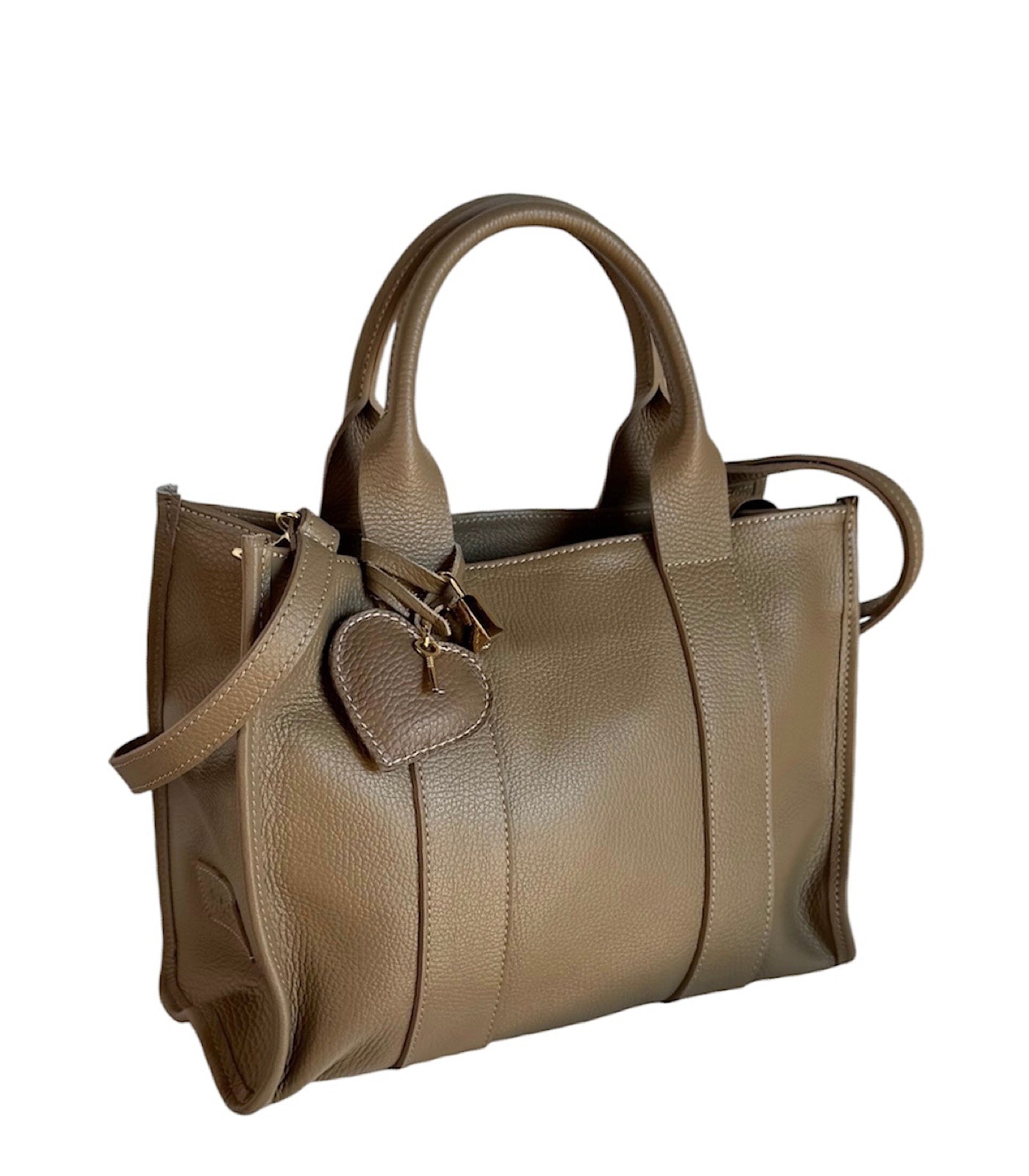 Totem Taupe Color Genuine Leather