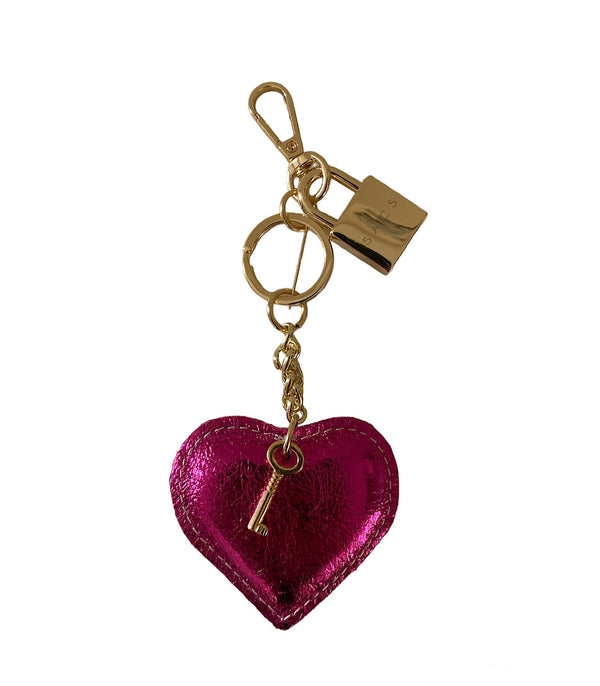 Charms & Keychains in Fuchsia Laminated