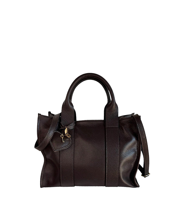 Nina Genuine Leather Coffee Color