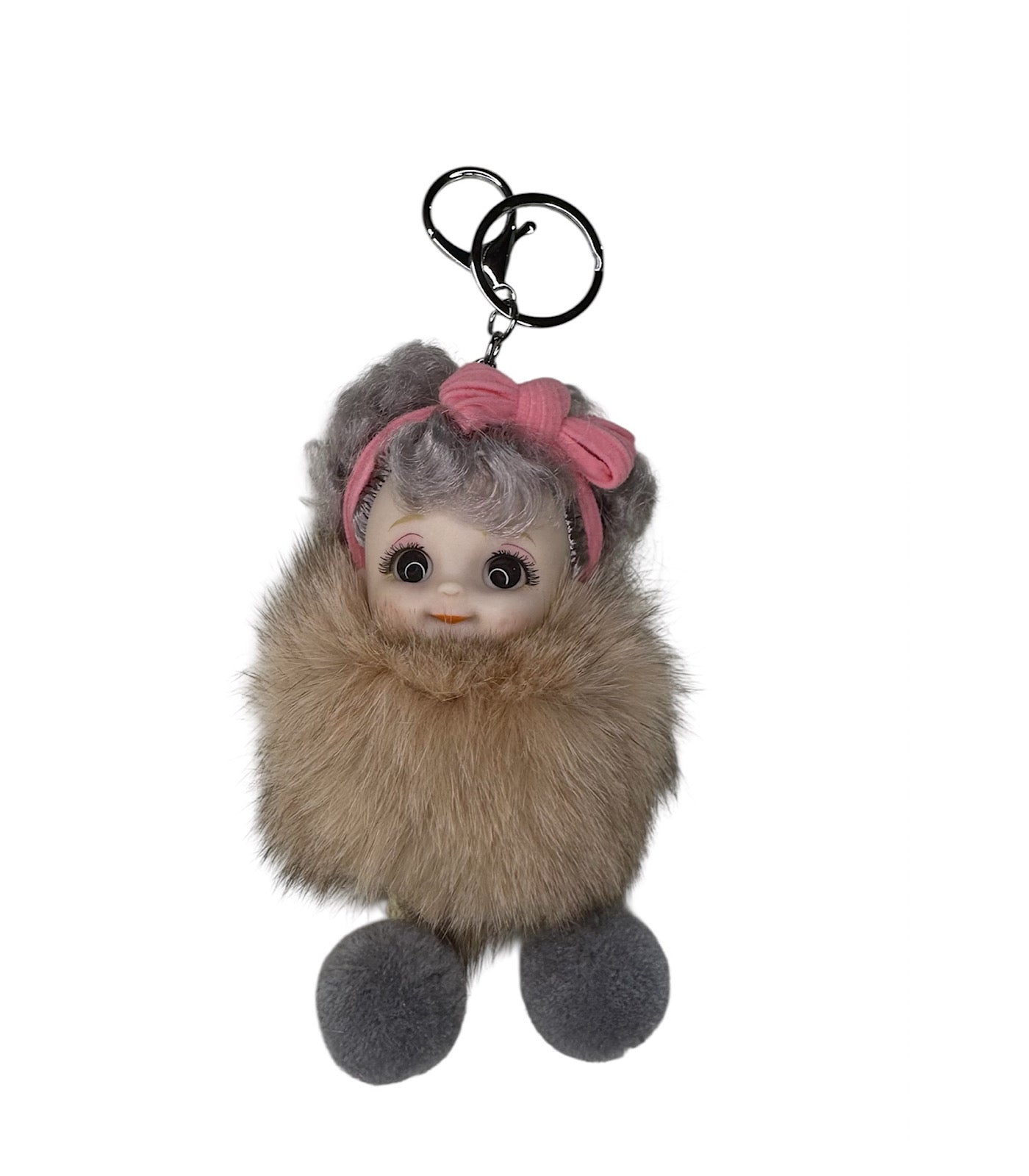 Charm Doll Bow with Pink