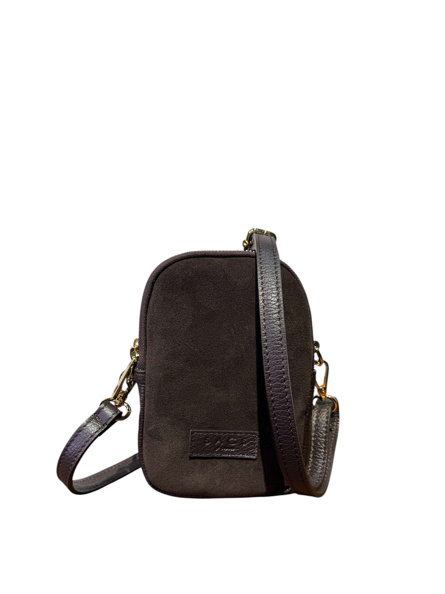 Micro Suede Moka Shoulder Bag