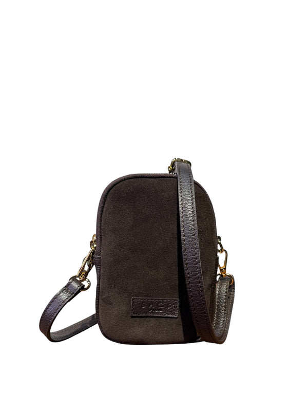 Micro Suede Moka Shoulder Bag