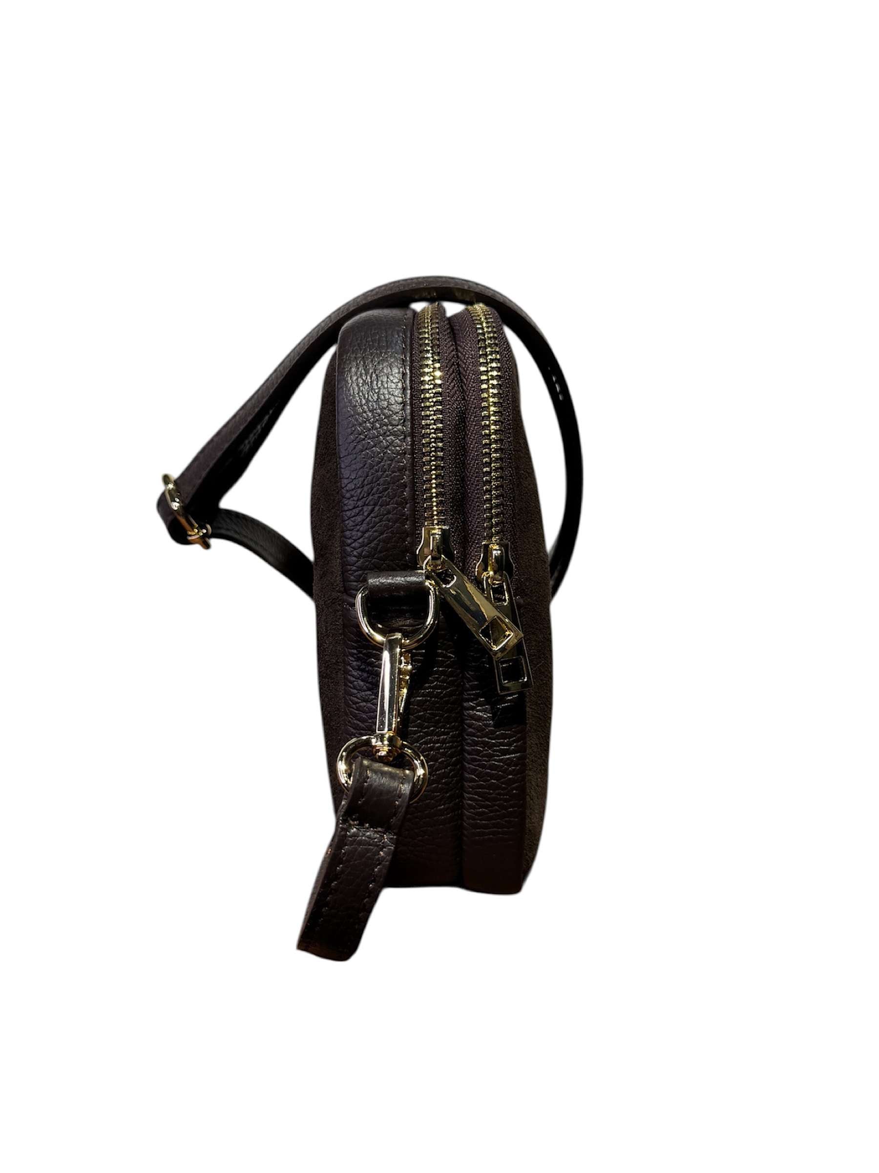 Micro Suede Moka Shoulder Bag