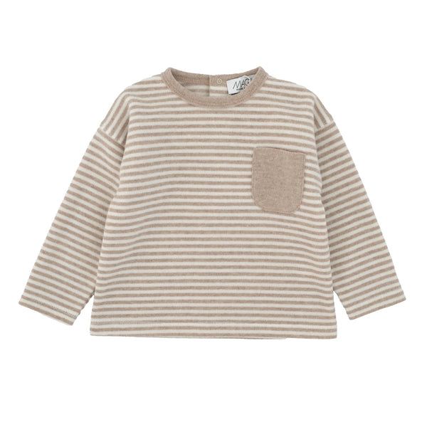 MAGLIA RIGATA CON TASCHINO