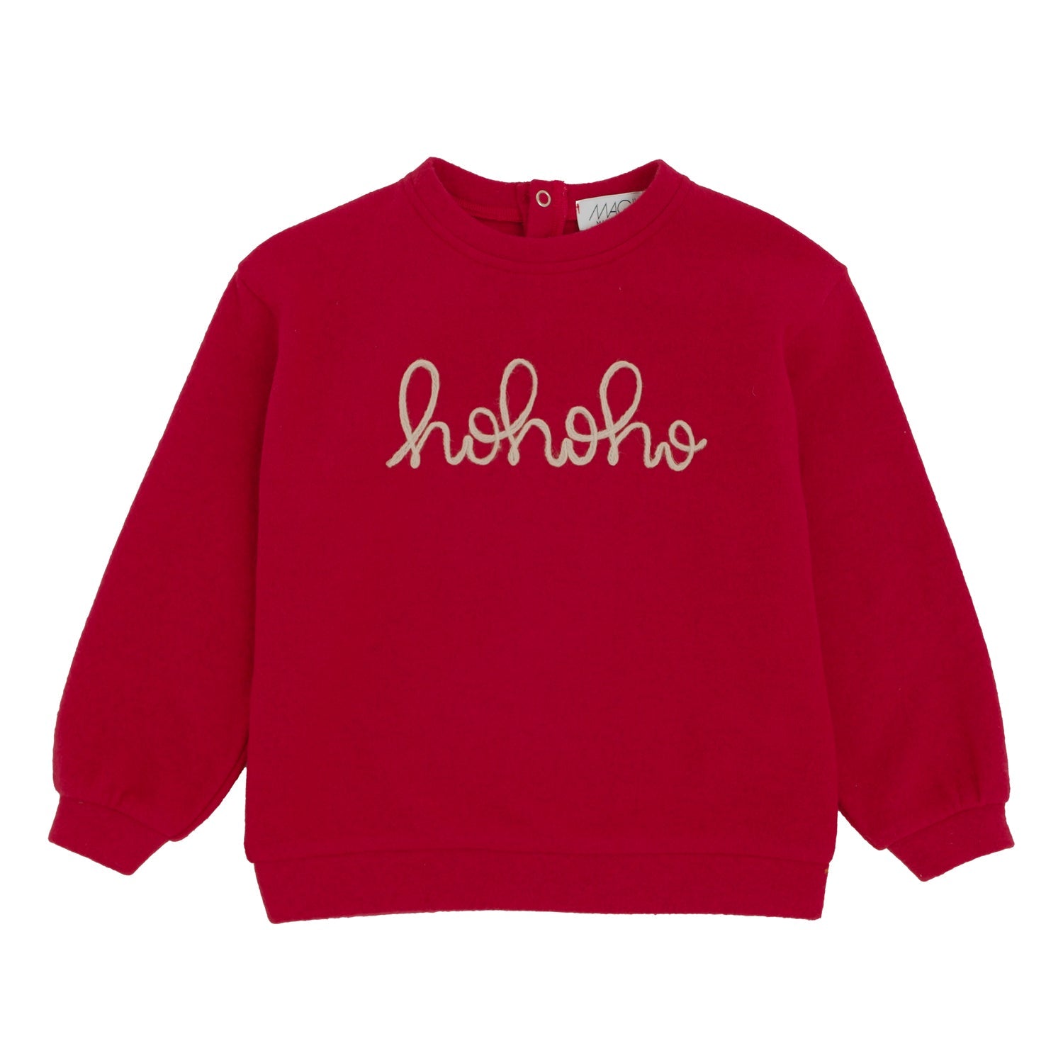 MAGLIA CALDO COTONE RICAMO "OHOHOH"