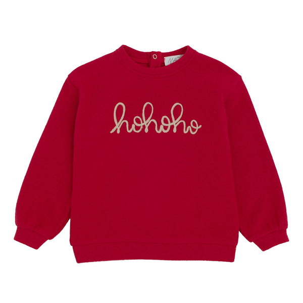 MAGLIA CALDO COTONE RICAMO "OHOHOH"