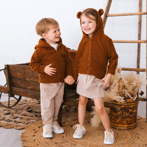 FELPA CON CAPPUCCIO ORSETTO