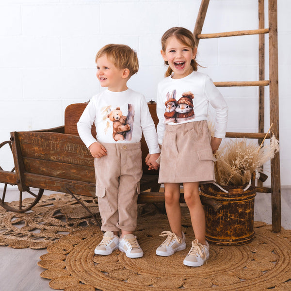 PANTALONE VELLUTINO CON TASCONI