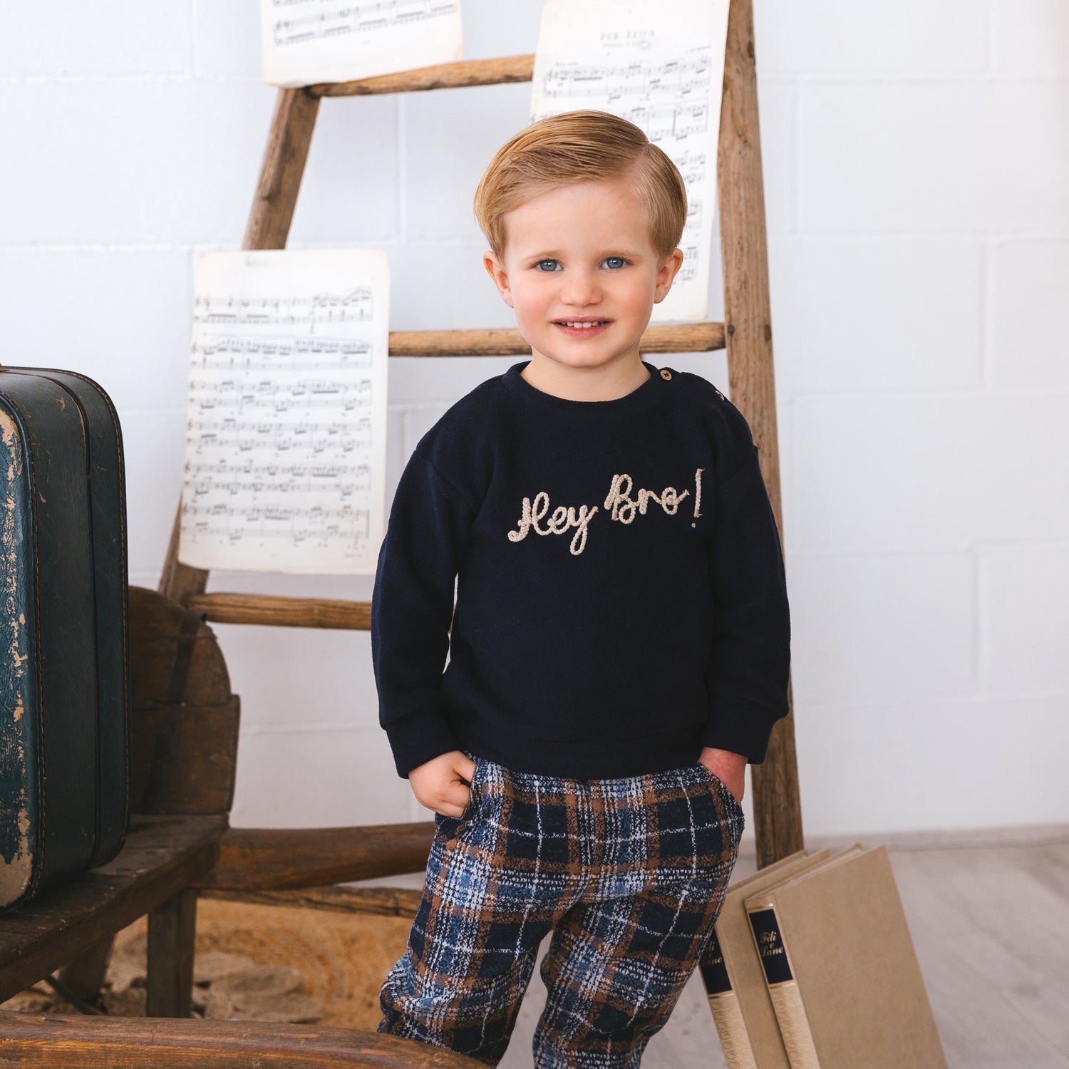 PANTALONE SCOZZESE BLU