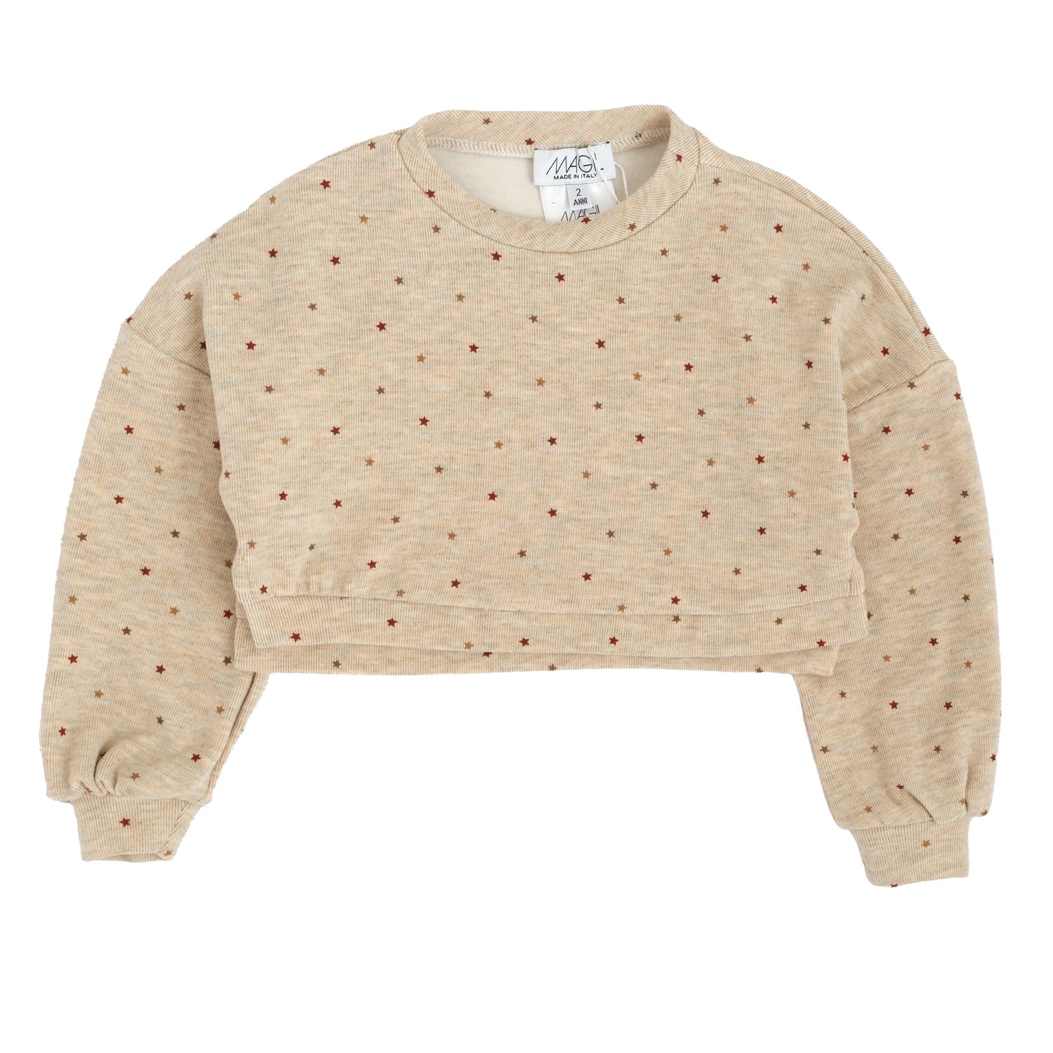 FELPA CROP STELLINE