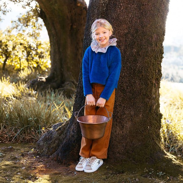 MAGLIA SOFFICE CON FONDO STONDATO