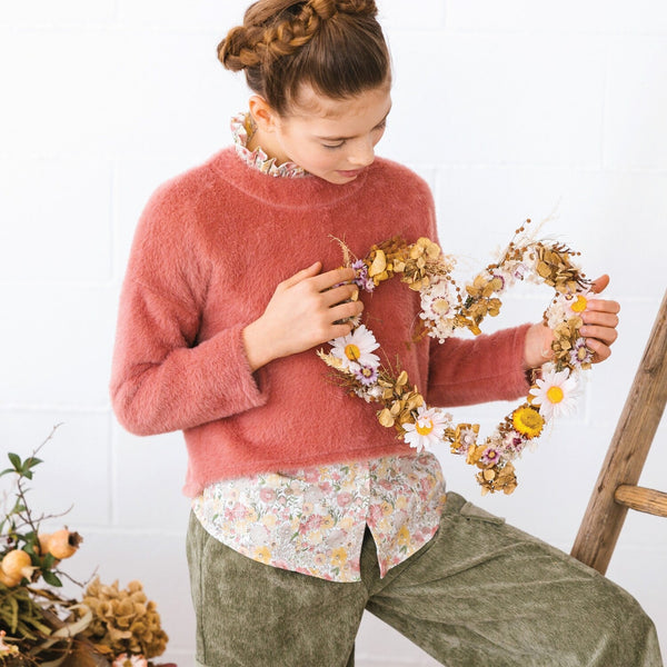 MAGLIA SOFFICE CON FONDO STONDATO