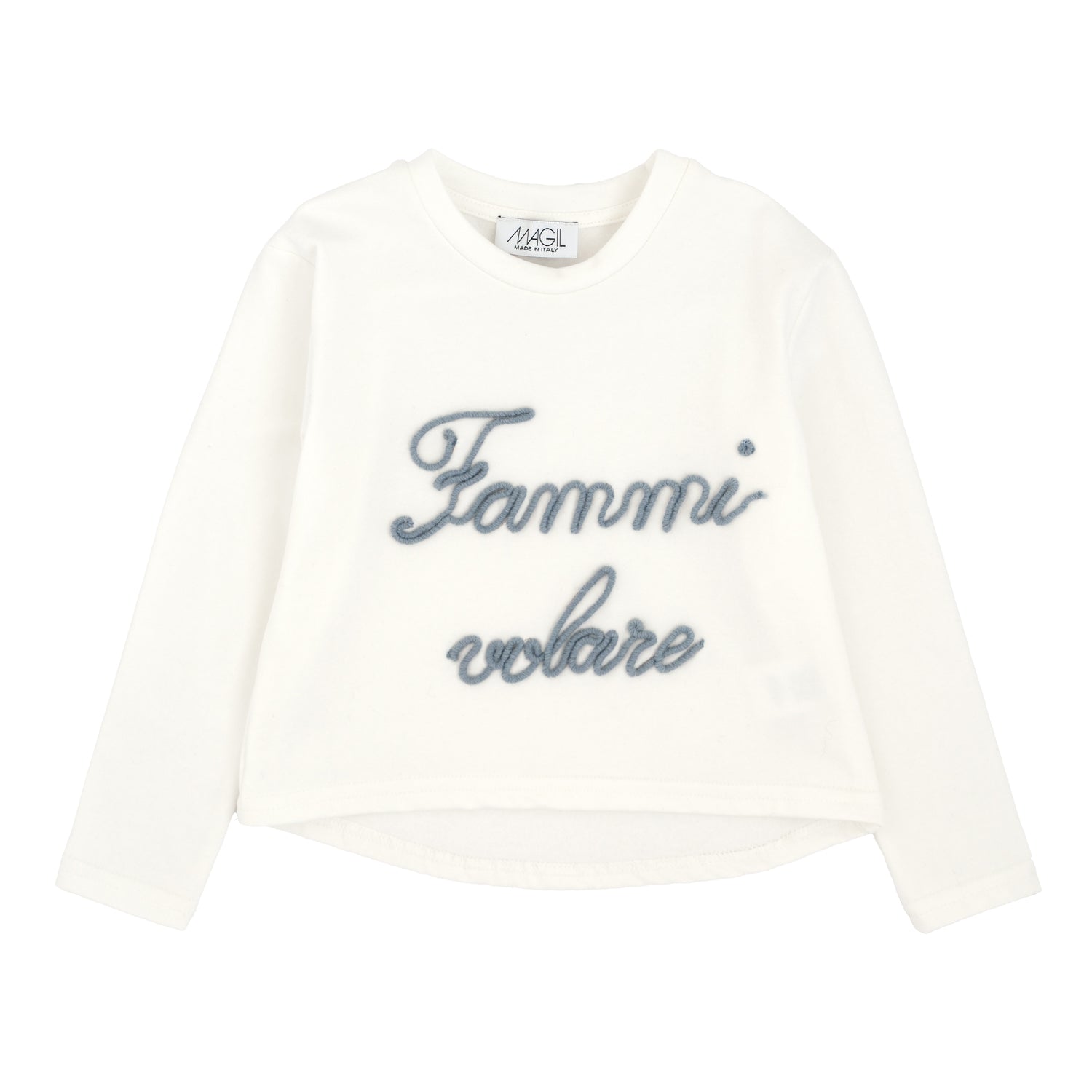 MAGLIA RICAMO FAMMI VOLARE