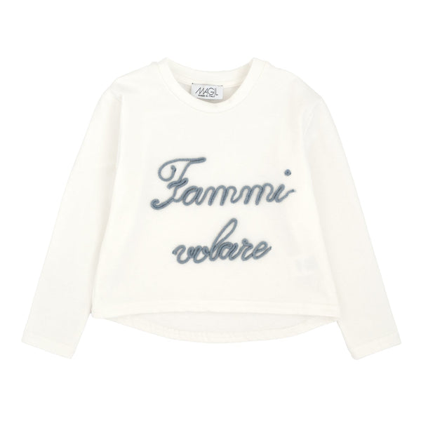 MAGLIA RICAMO FAMMI VOLARE