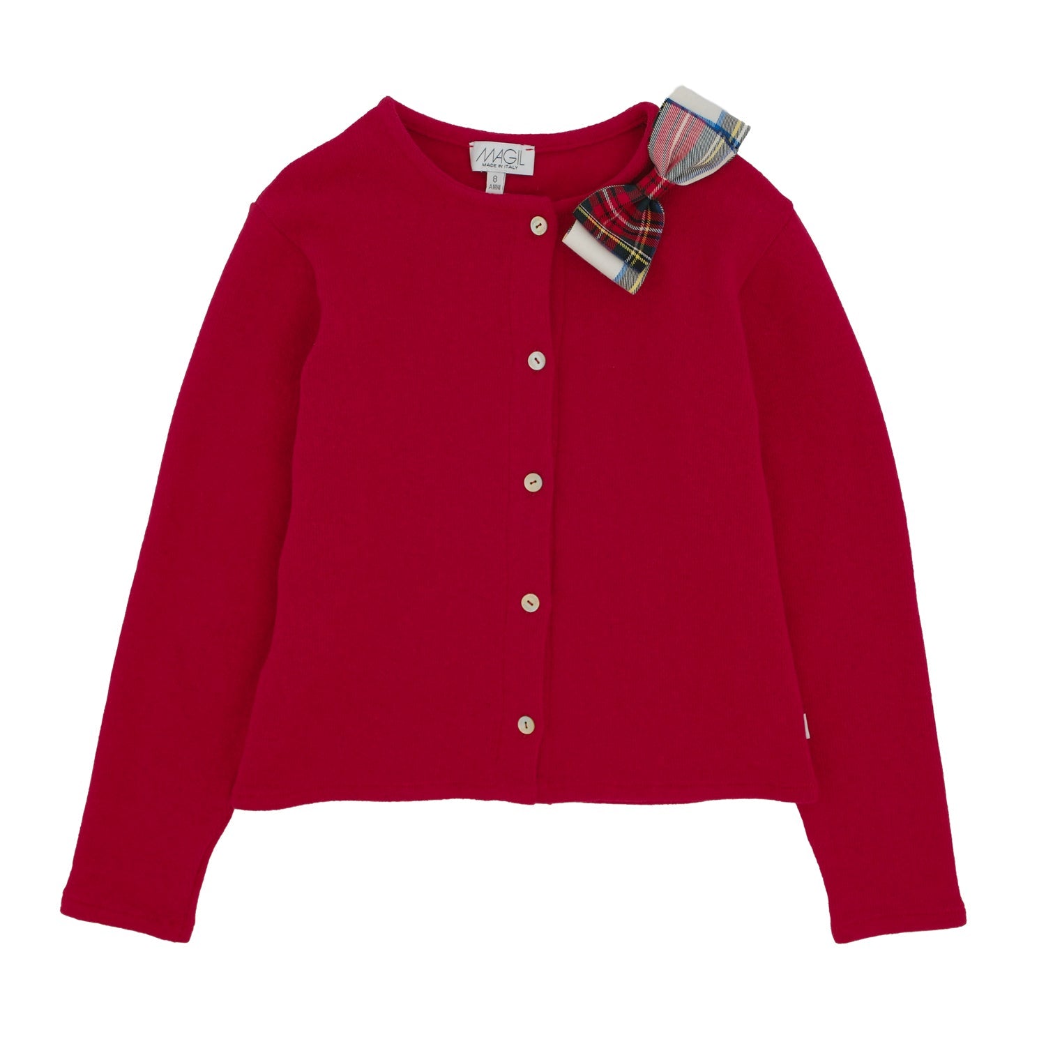CARDIGAN CALDO COTONE ROSSO