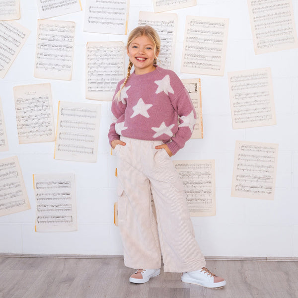 PANTALONE VELLUTO CON TASCONI