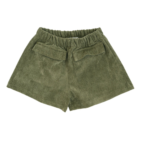 BERMUDA VELLUTO MILLE RIGHE CON TASCHE