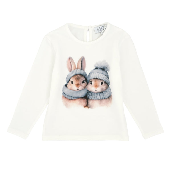 T-SHIRT STAMPA CONIGLIETTI