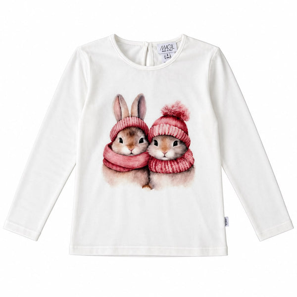 T-SHIRT STAMPA CONIGLIETTI