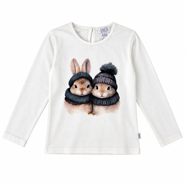 T-SHIRT STAMPA CONIGLIETTI