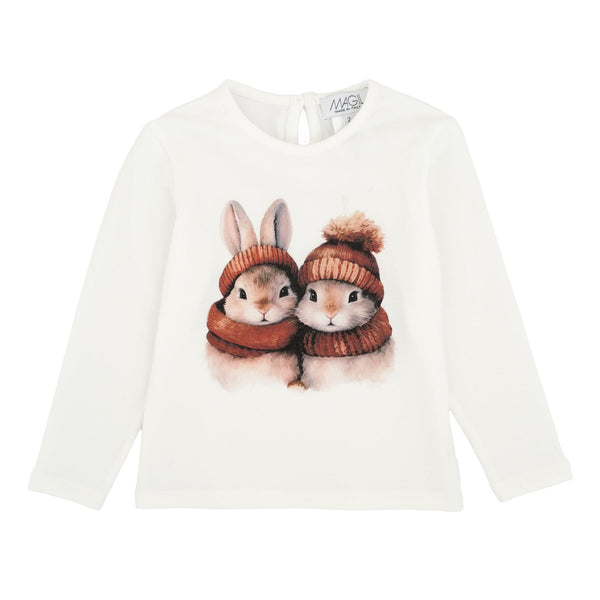 T-SHIRT STAMPA CONIGLIETTI