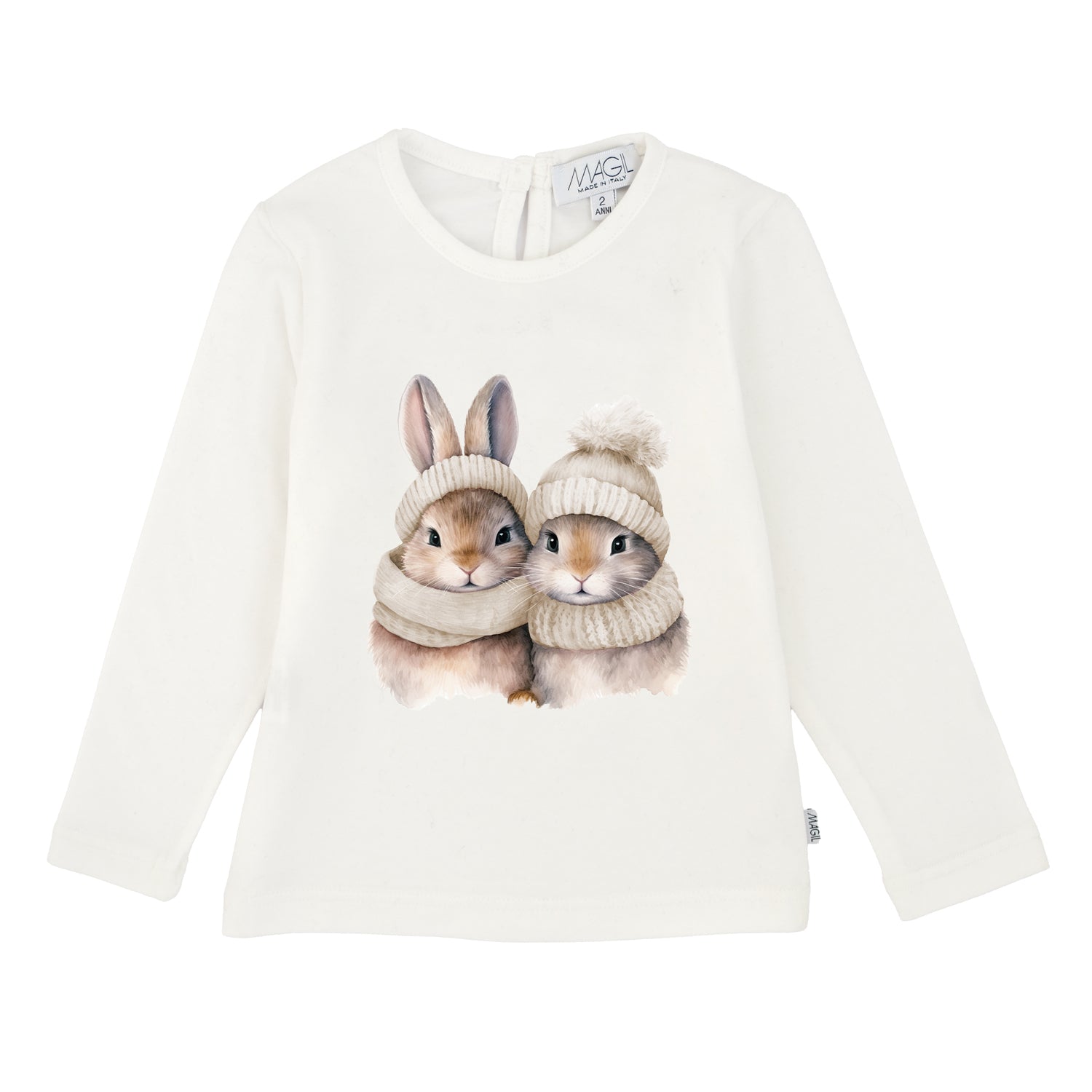 T-SHIRT STAMPA CONIGLIETTI