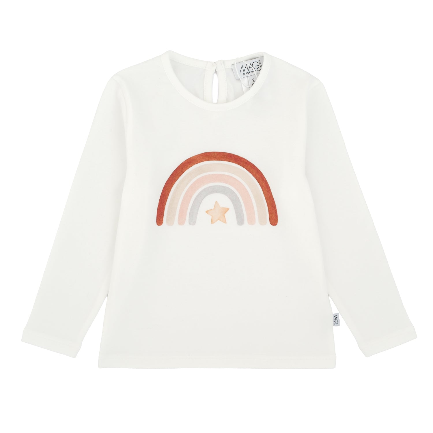 T-SHIRT STAMPA ARCOBALENO