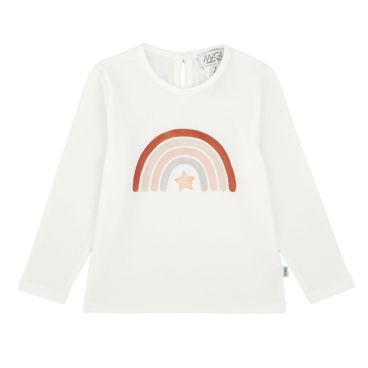 T-SHIRT STAMPA ARCOBALENO