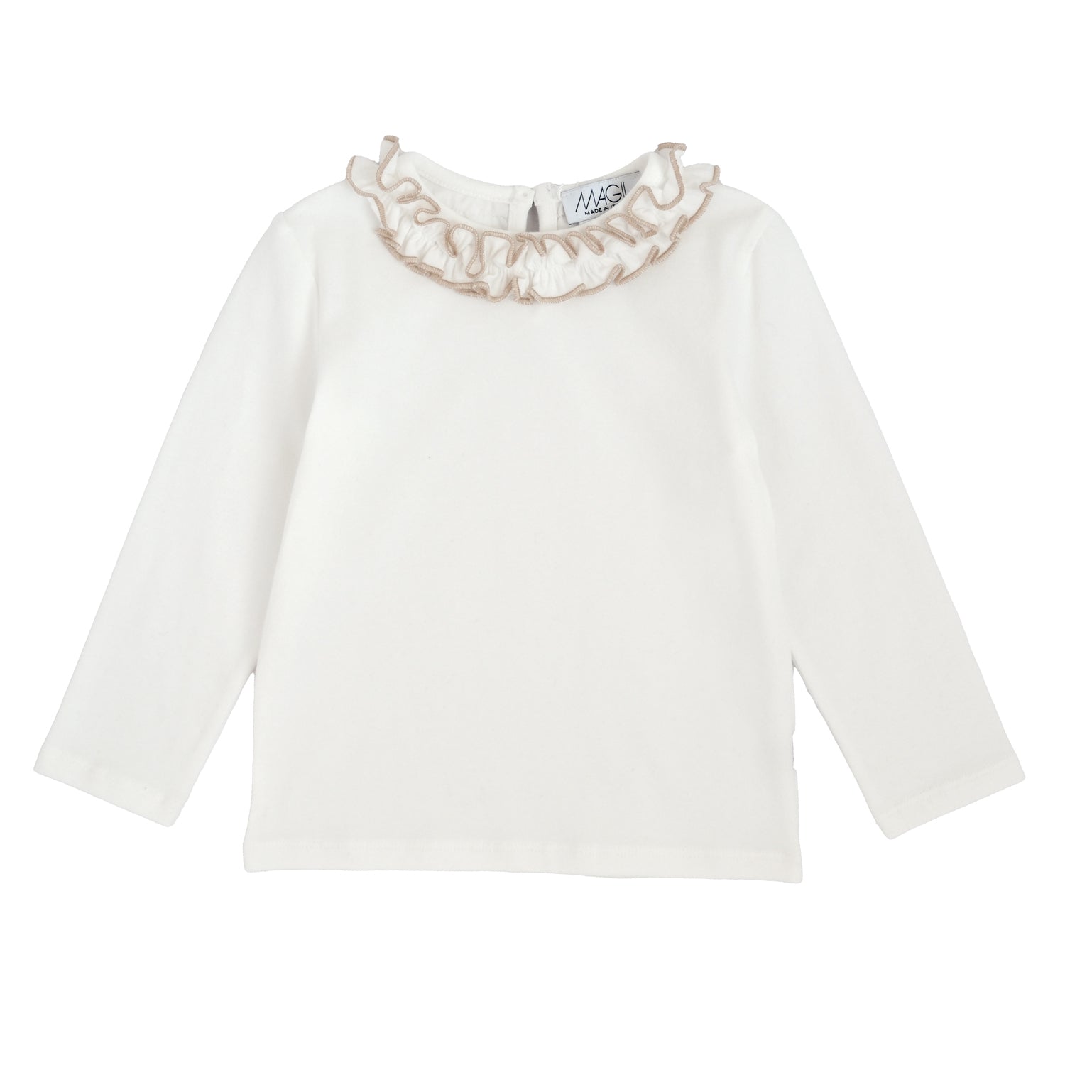 T-SHIRT ROUCHES COLORATA