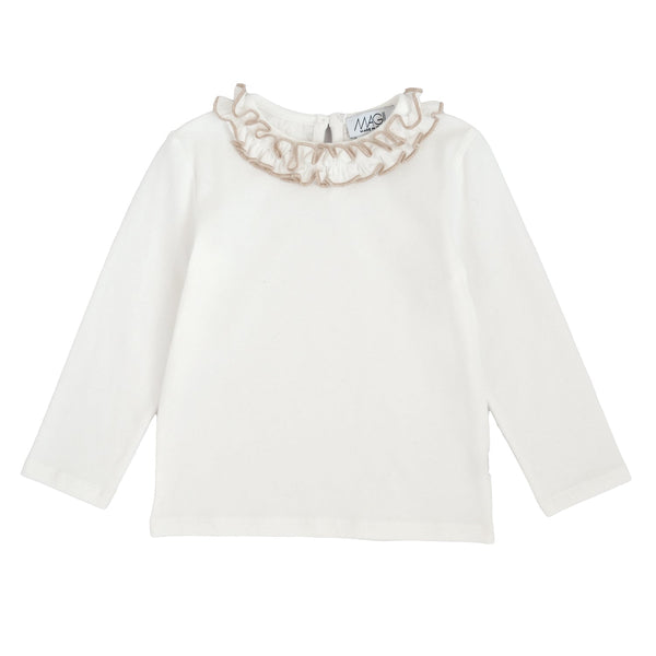 T-SHIRT ROUCHES COLORATA