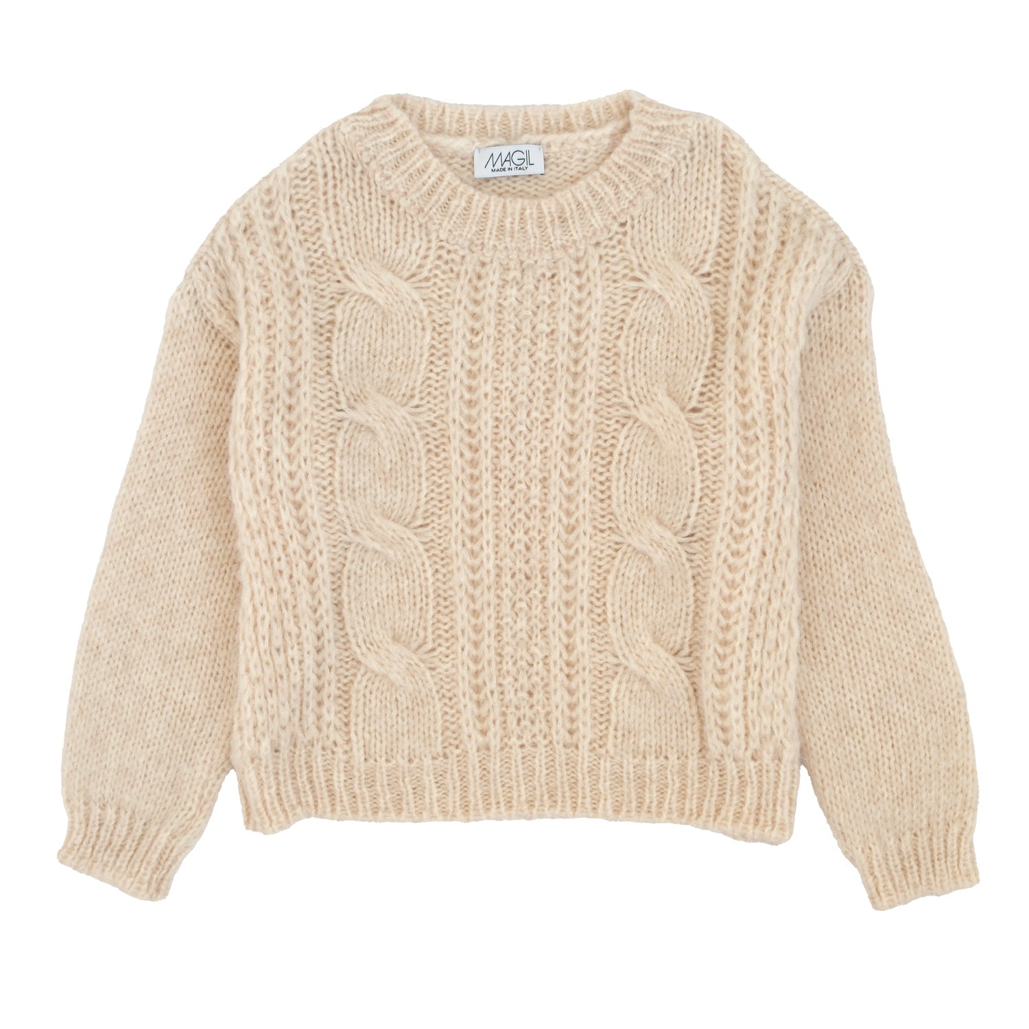 MAGLIONE CON TRECCE