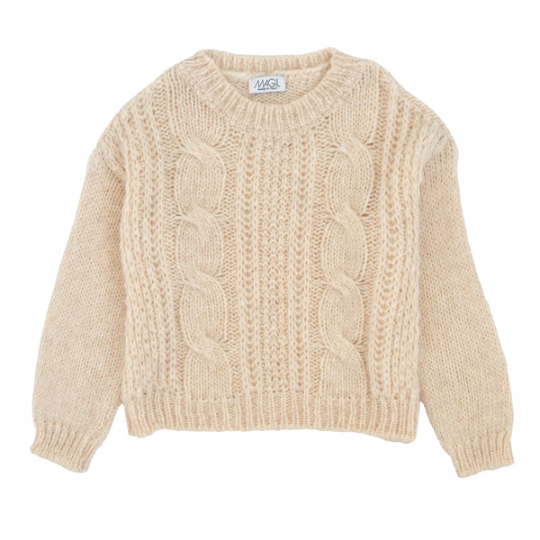 MAGLIONE CON TRECCE