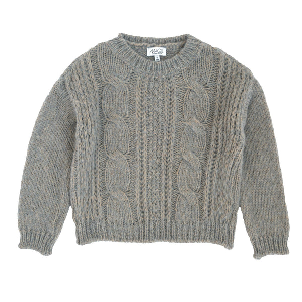 MAGLIONE CON TRECCE