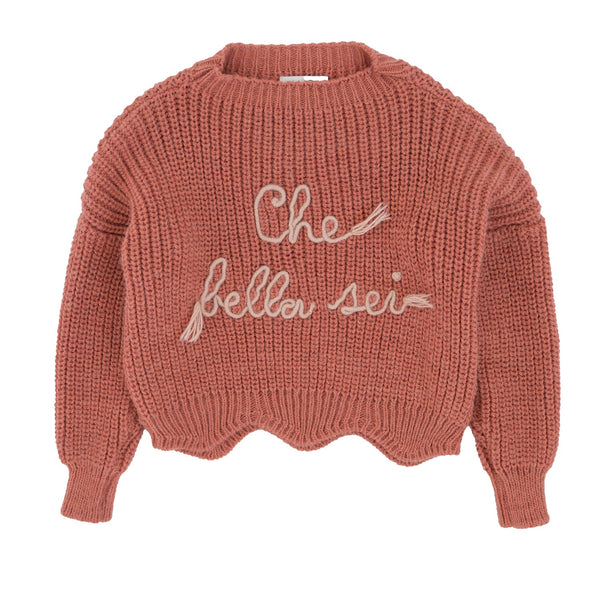 MAGLIONE RICAMO CHE BELLA SEI