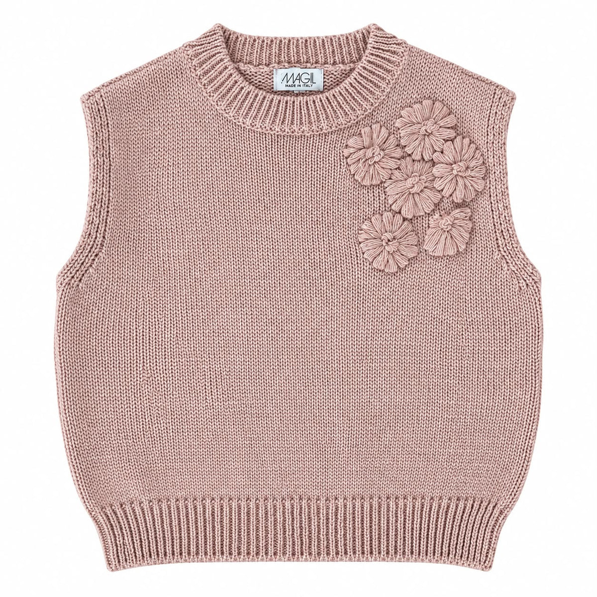 GILET CON RICAMO FLOREALE