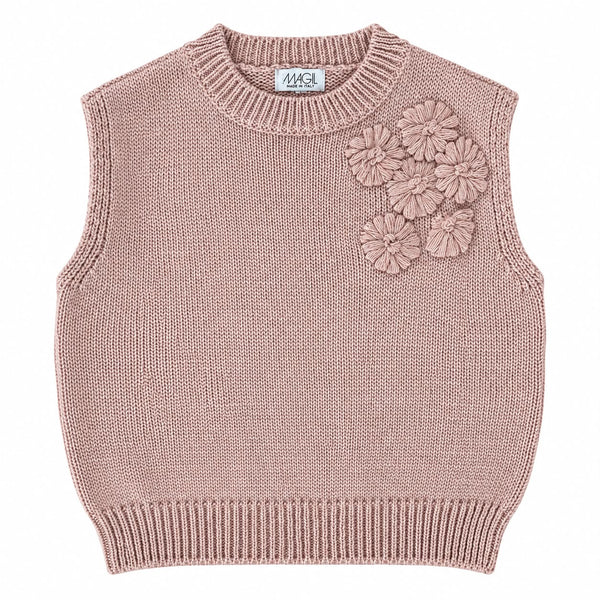GILET CON RICAMO FLOREALE