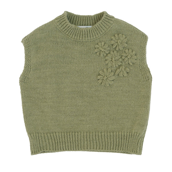 GILET CON RICAMO FLOREALE