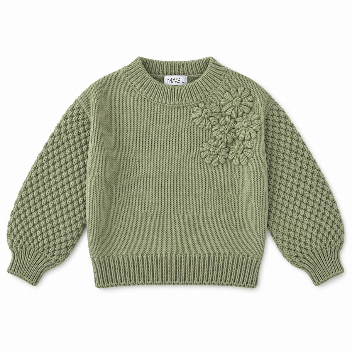 MAGLIONE RICAMO FLOREALE