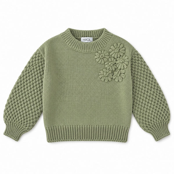 MAGLIONE RICAMO FLOREALE