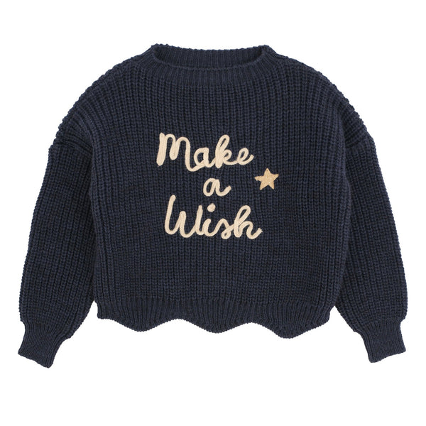 MAGLIONE RICAMO 'MAKE A WISH'