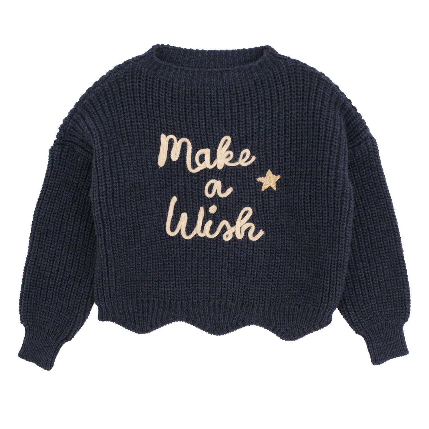 MAGLIONE RICAMO 'MAKE A WISH'