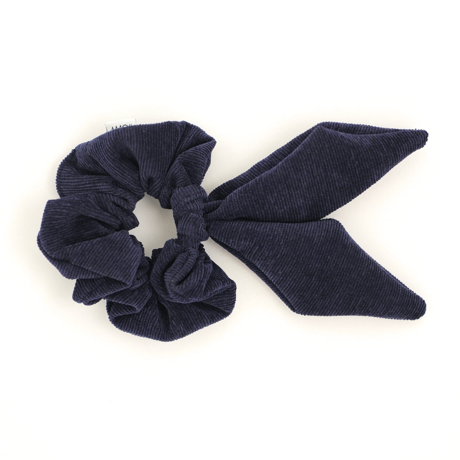 ELASTICO CON CODE VELLUTO BLU