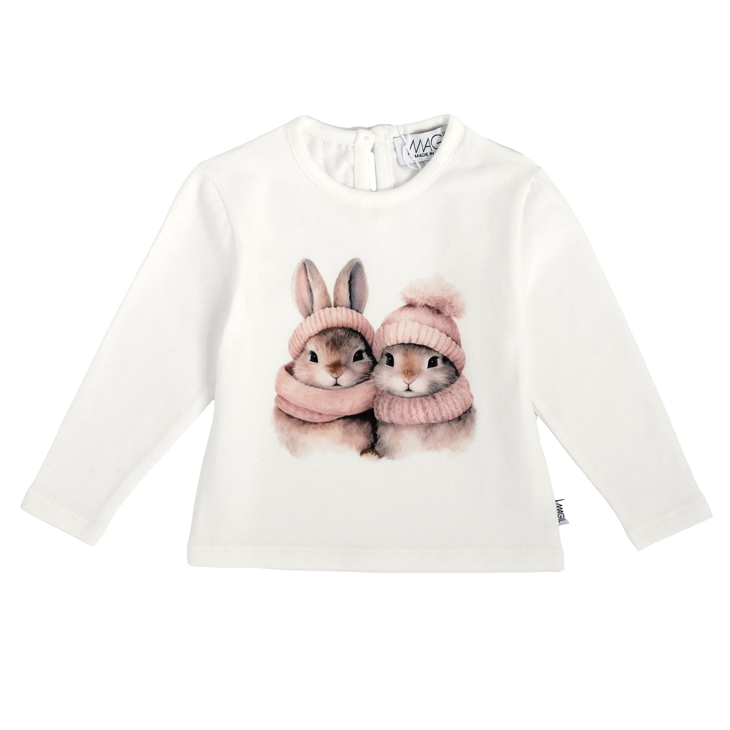 T-SHIRT STAMPA CONIGLIETTI